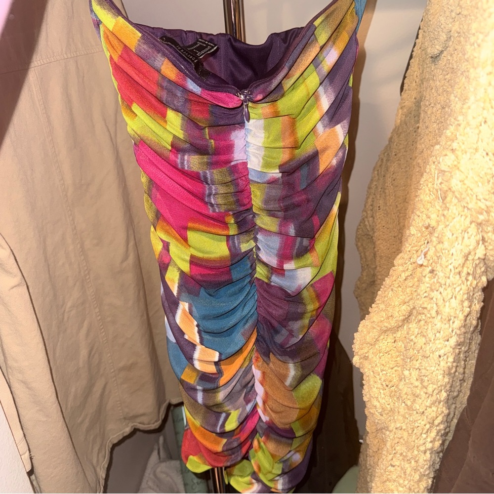 Forever 21 Multicolor Ruched Dress